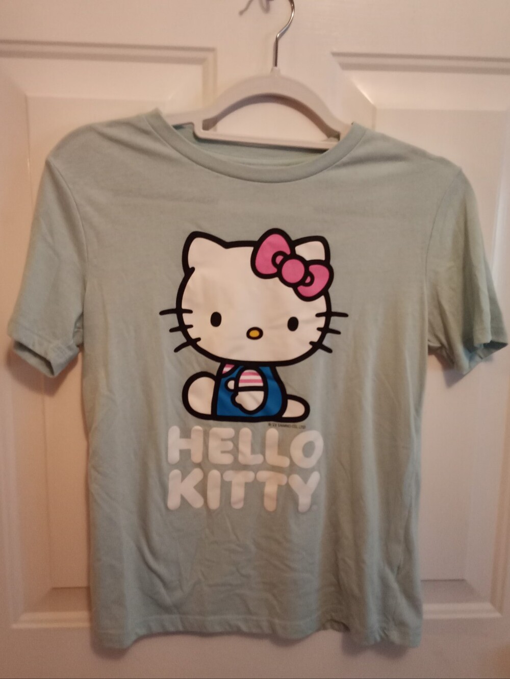 Hello Kitty Light Mint Tee with Pink Bow